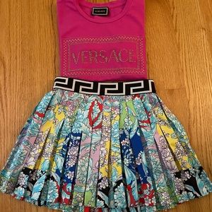 Girls Versace skirt and Shirt